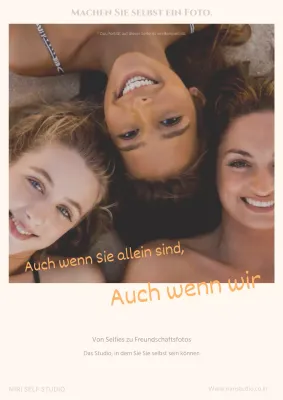 Bewerben Sie Ihr minimalistisches Selbststudio mit emotionalen Fotos in Beige und Braun