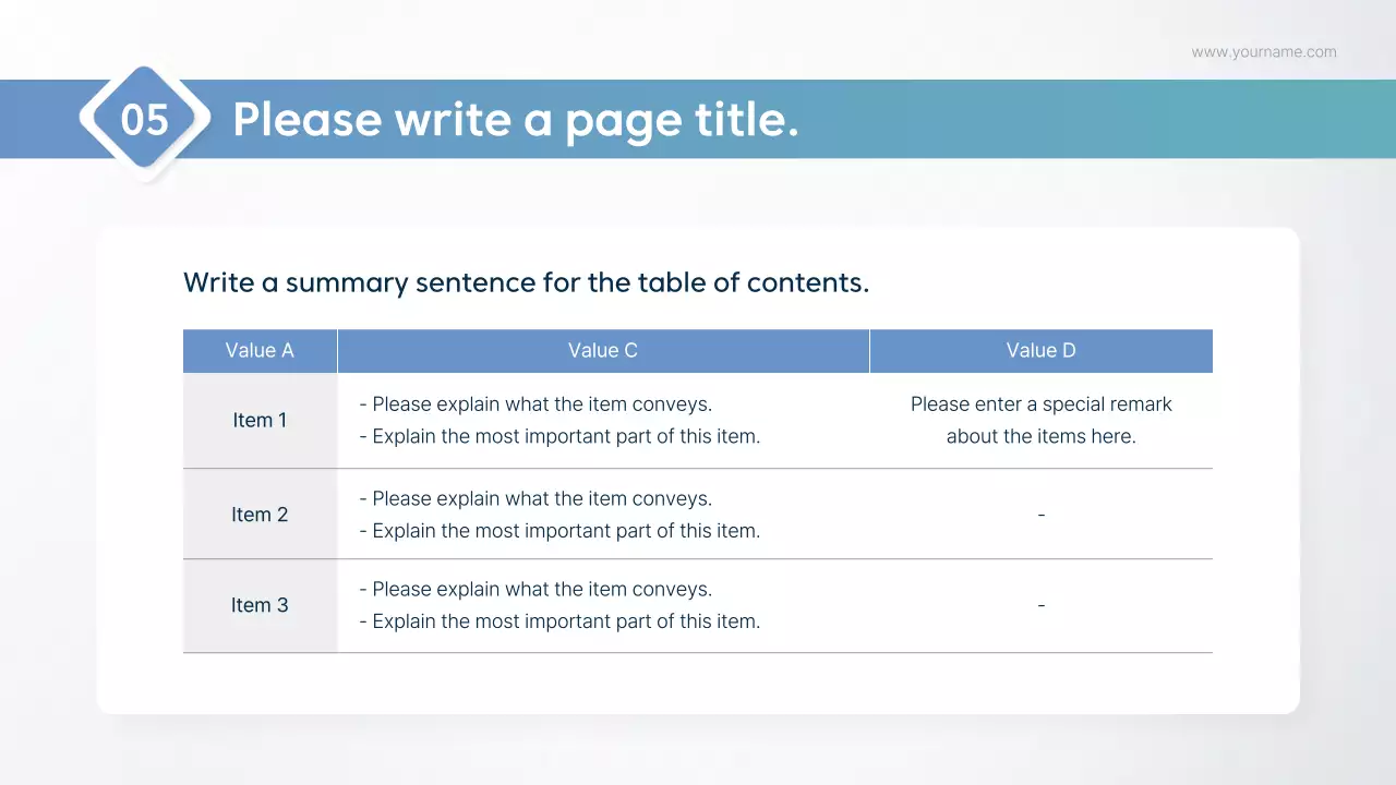Blue Modern Analysis Presentation