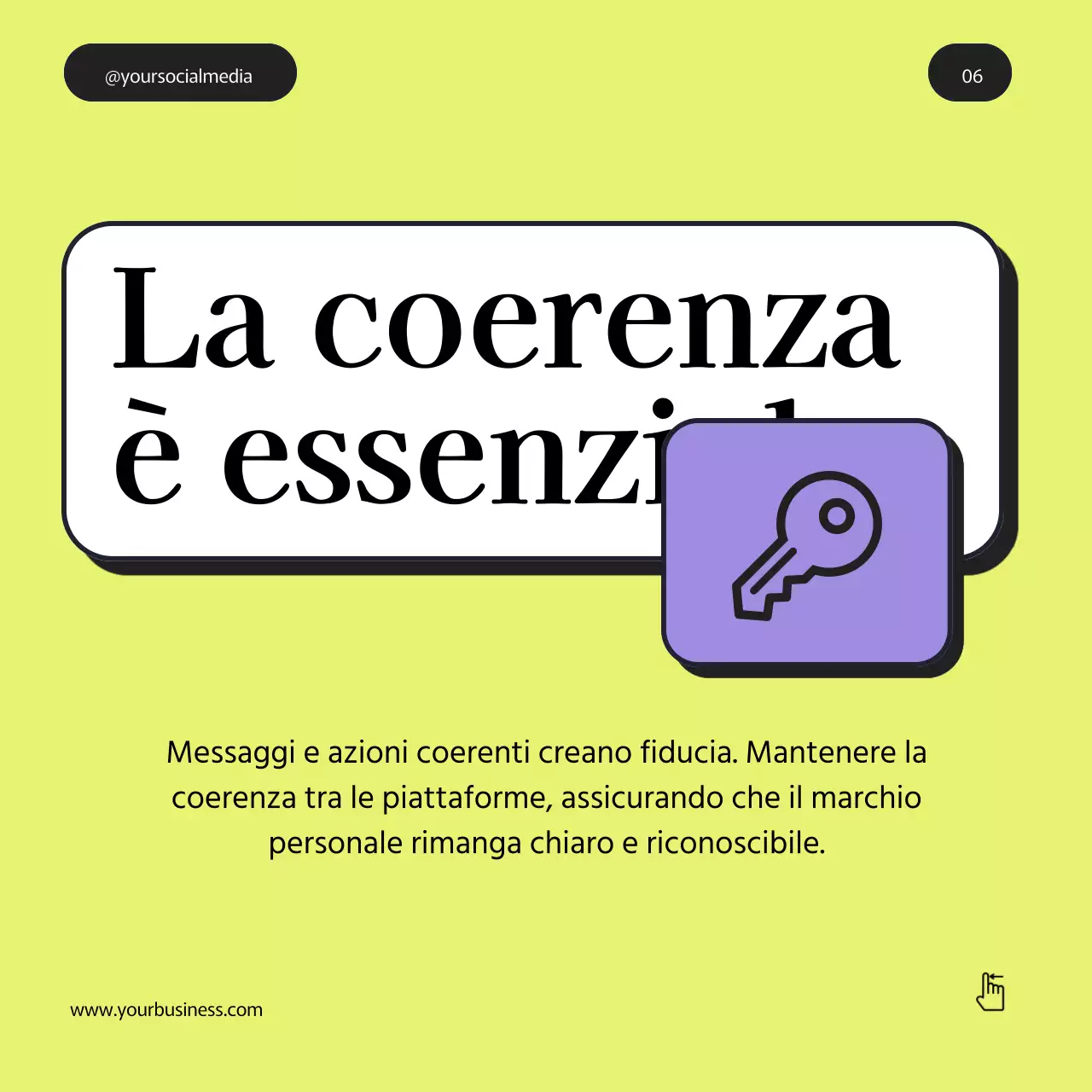 Grigio Viola Verde Grassetto Minimal Personal Branding Suggerimenti Instagram Carosello di post
