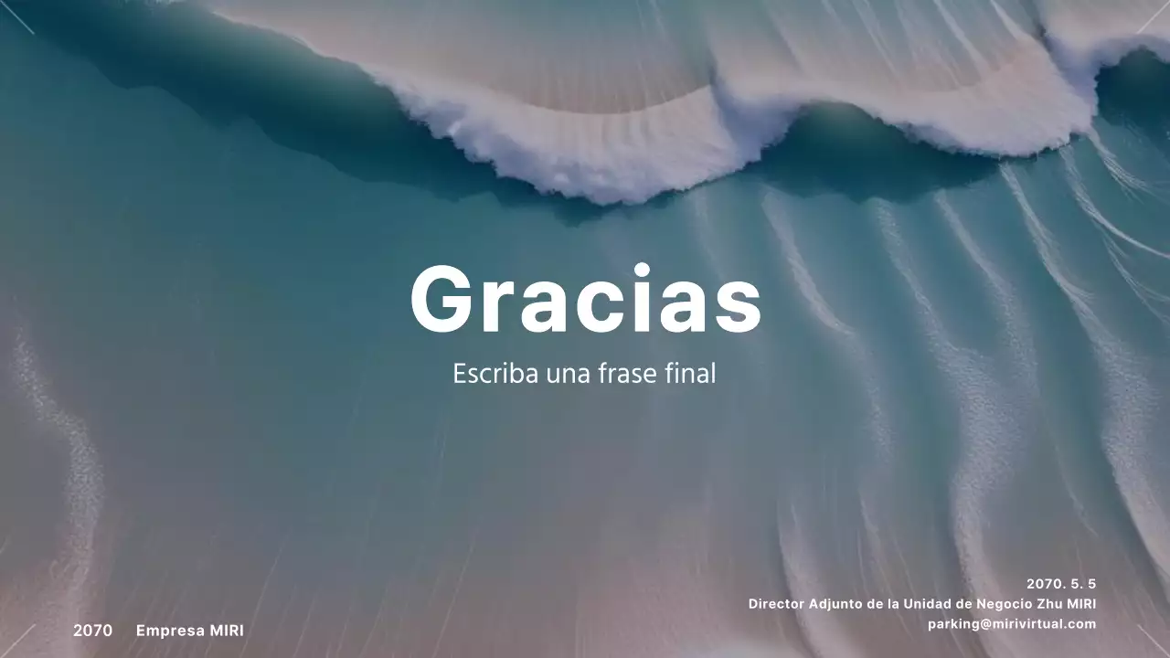 Un moderno informe naturalista verde en azul