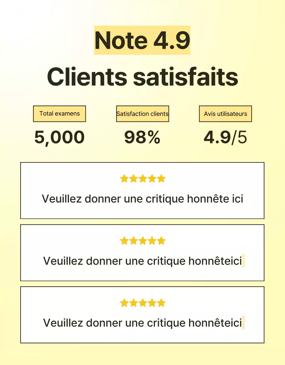 Promotion simple, optimisée pour les mobiles et détaillée sur les soins de la peau en jaune et orange