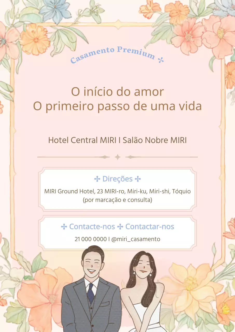 Promover um local de casamento clássico em rosa e marfim