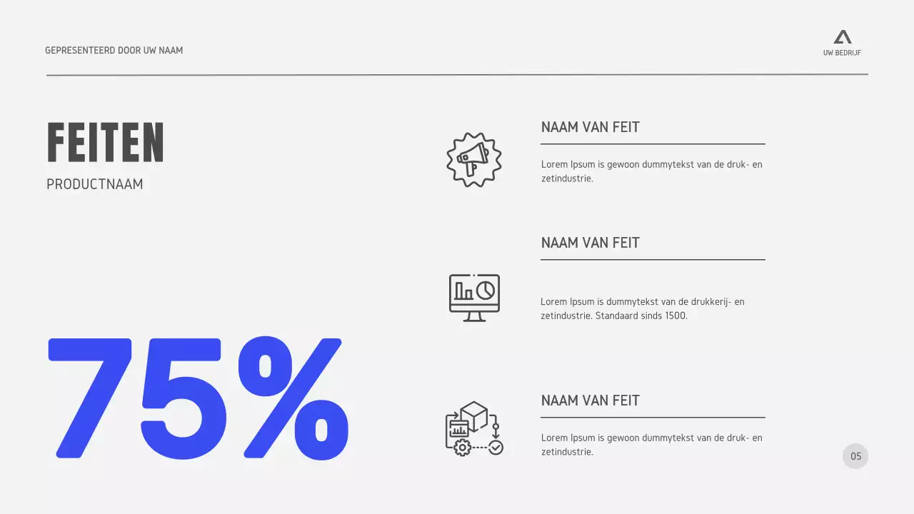 Zwart Wit Grijs Minimale Bedrijfsstrategie