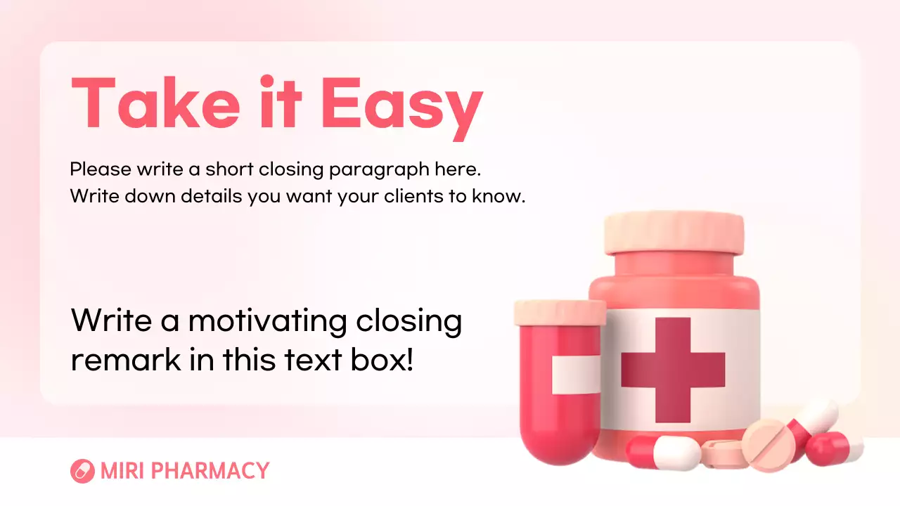 핑크 클래식 약국 가이드 프레젠테이션