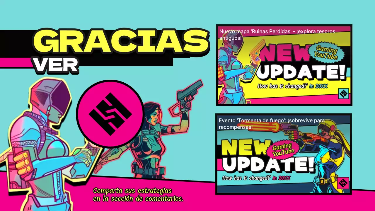 Retro gaming YouTube outro cover en rosa y amarillo