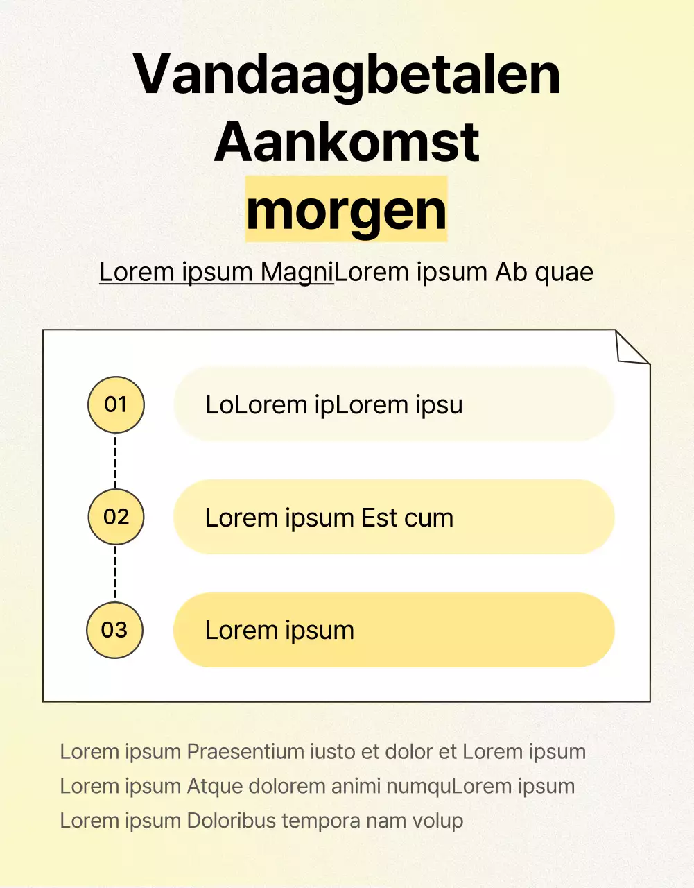 Promoot eenvoudige huidverzorgingscosmetica in geel en oranje