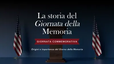 Pubblicità nera e blu per la Giornata della Memoria