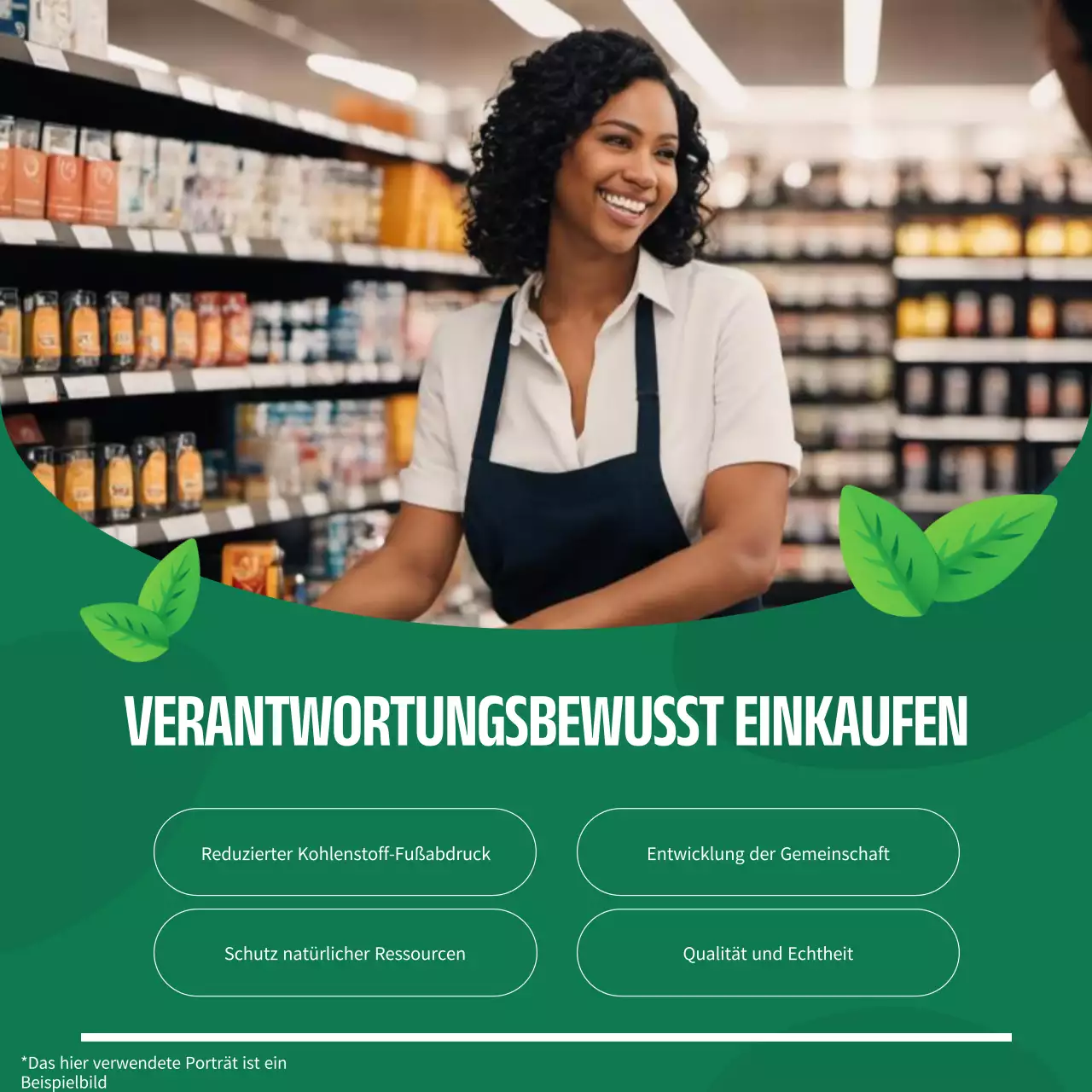 Ein Leitfaden für den modernen Tag der Erde in Grün und Gelb