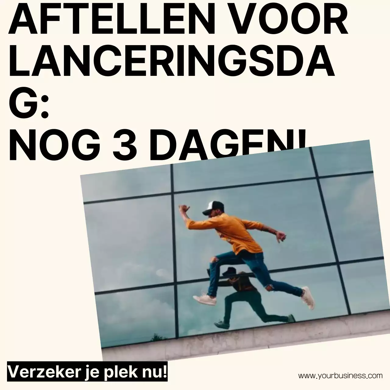 Oranje Minimal Trend Sterke Social Media Coach Instagram Collectie Post