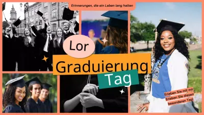 Orange Modern Graduation Season Werbung