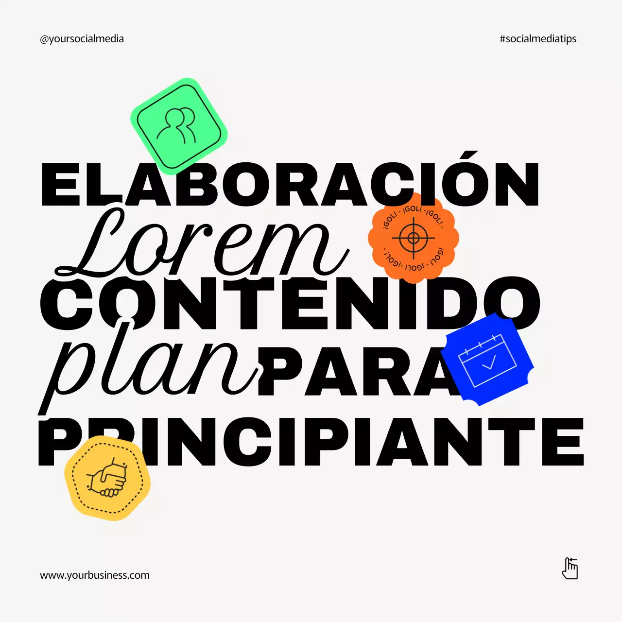 Gris Colorido Mínimo Contenido Planificación Estrategia Consejos Instagram Carrusel Consejos