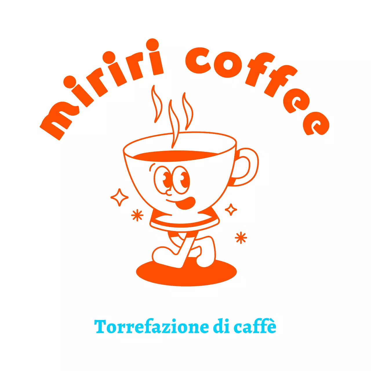 Caffè carino e semplice con i personaggi delle tazze