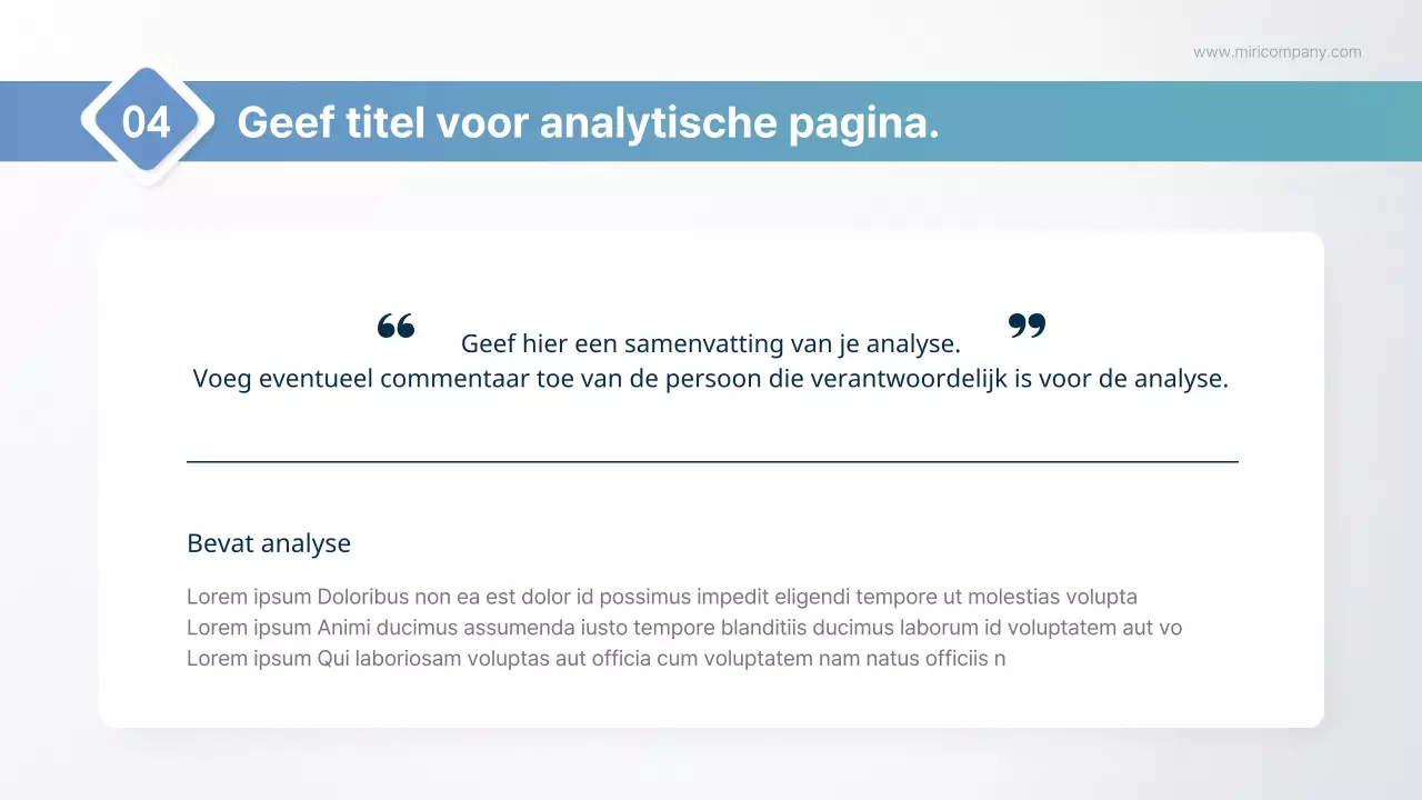 Een eenvoudig rapport voor de publieke sector in lichtblauw en mintgroen