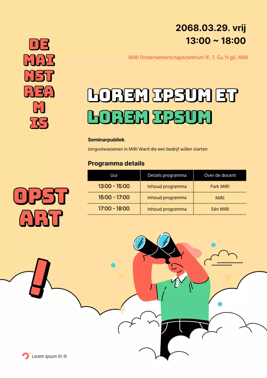Stimuleer ondernemerschap onder jongeren met de rode en gele trend
