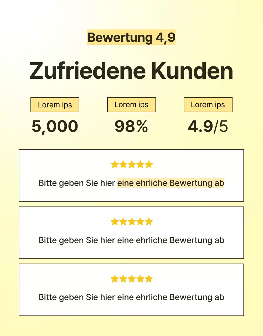 Einfache, mobil-optimierte, detaillierte Hautpflege-Kosmetikwerbung in Gelb und Orange