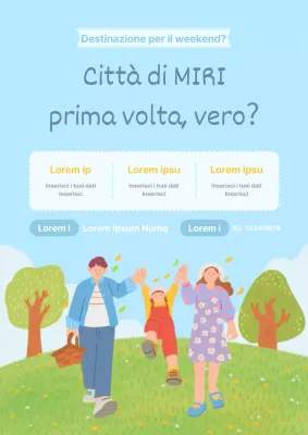 Promuovere il programma di gite giornaliere blu e verdi