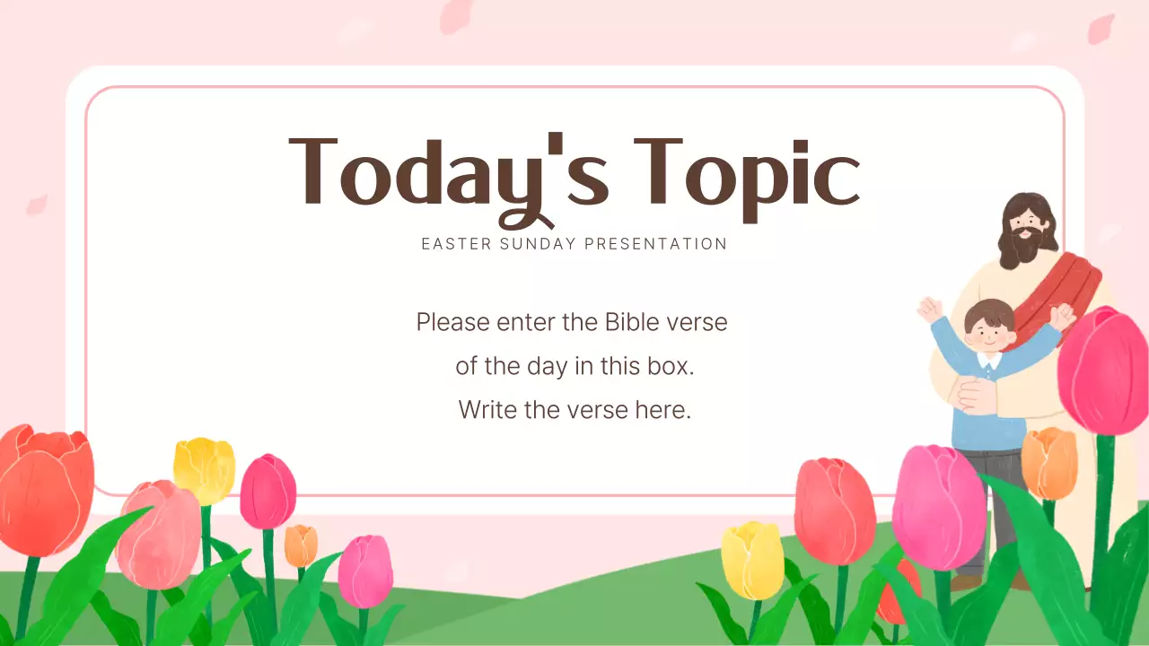 Pink Traditional Easter Presentation