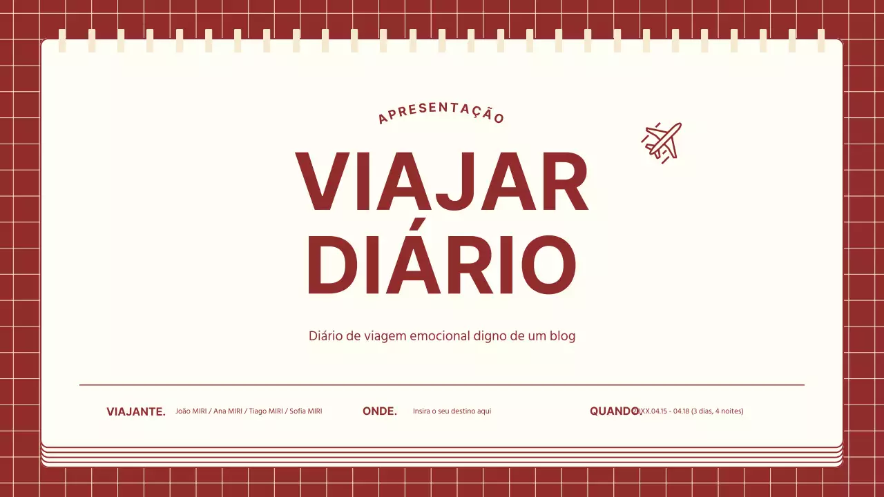 Um itinerário acolhedor em vermelho e marfim