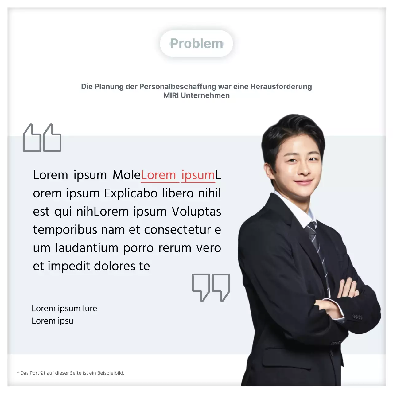 Eine einfache rote und graue Fallstudienfibel