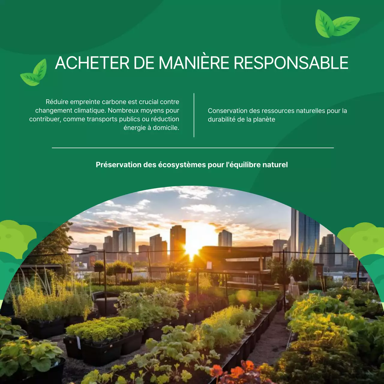 Un guide pour célébrer la Journée de la Terre moderne en vert et jaune