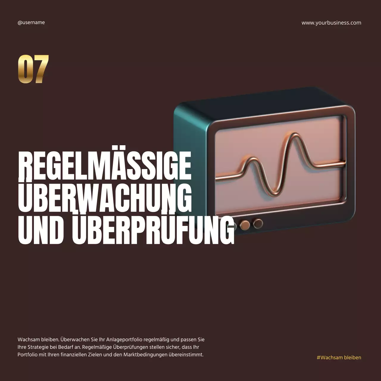 Schwarz Gold Elegant Metallisch Fett Investition Finanzstrategie Instagram Karussell Post