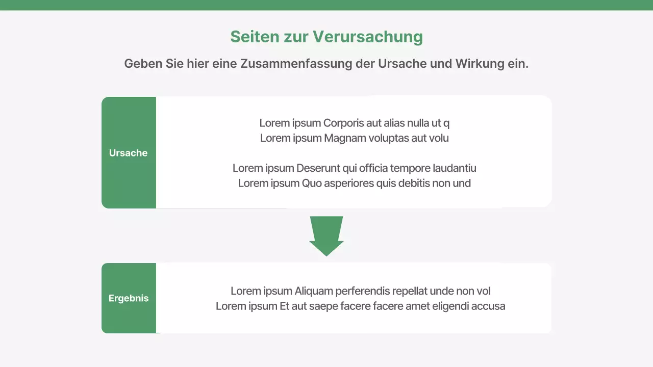 Ein einfacher Geschäftsplan und ein Bewertungsbericht in Grün