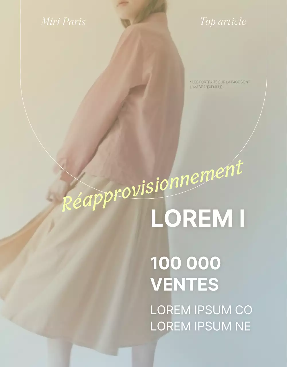 Promouvoir un centre commercial branché en bleu clair et jaune