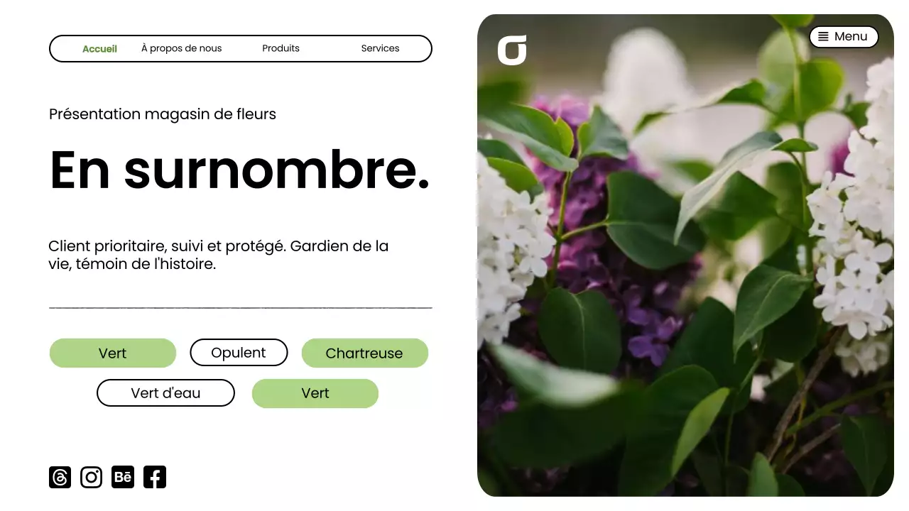 Présentation de la société Green Modern Flower Shop