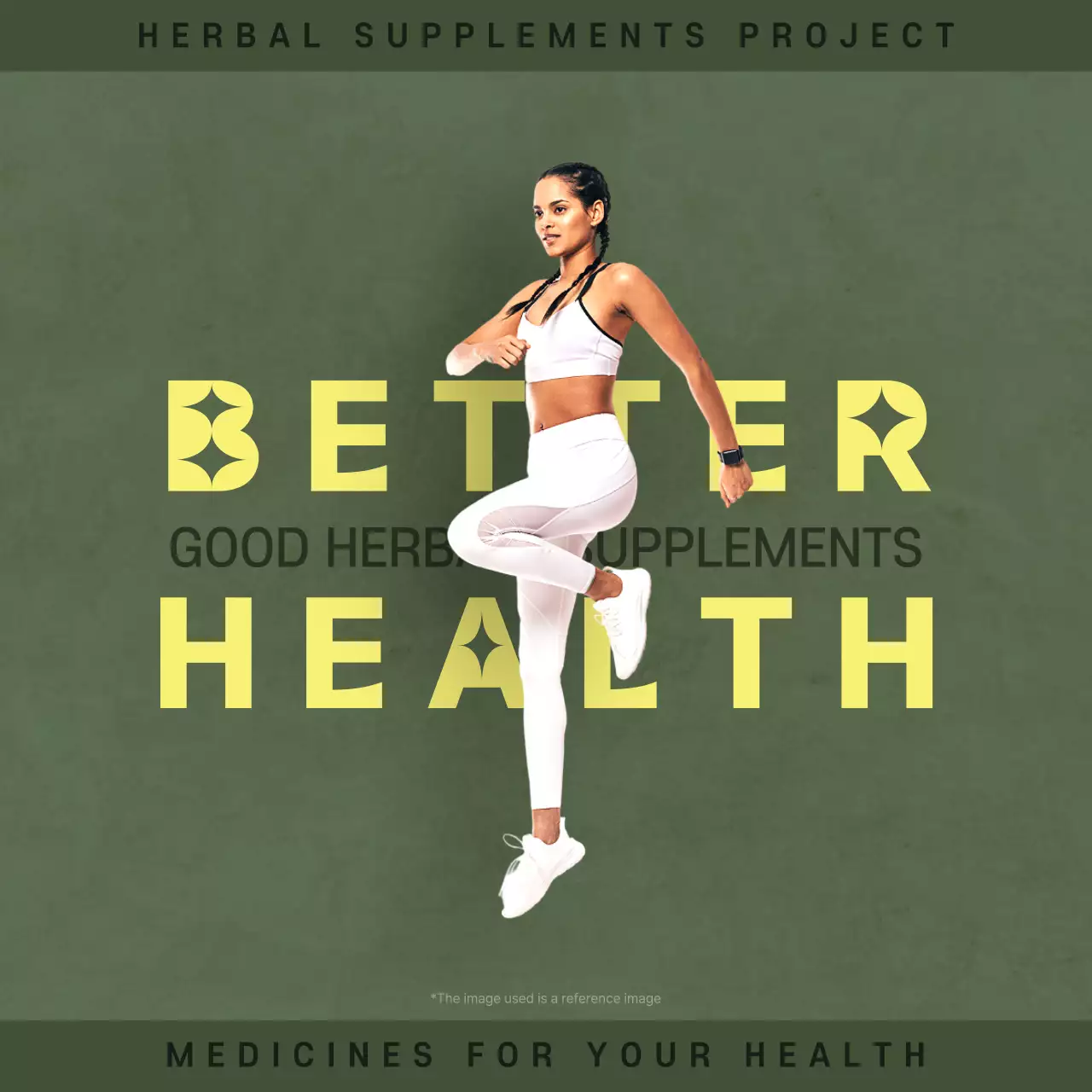 Green Modern Health Promotion Social Media Post