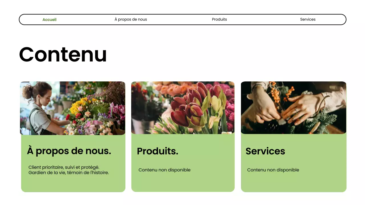 Présentation de la société Green Modern Flower Shop