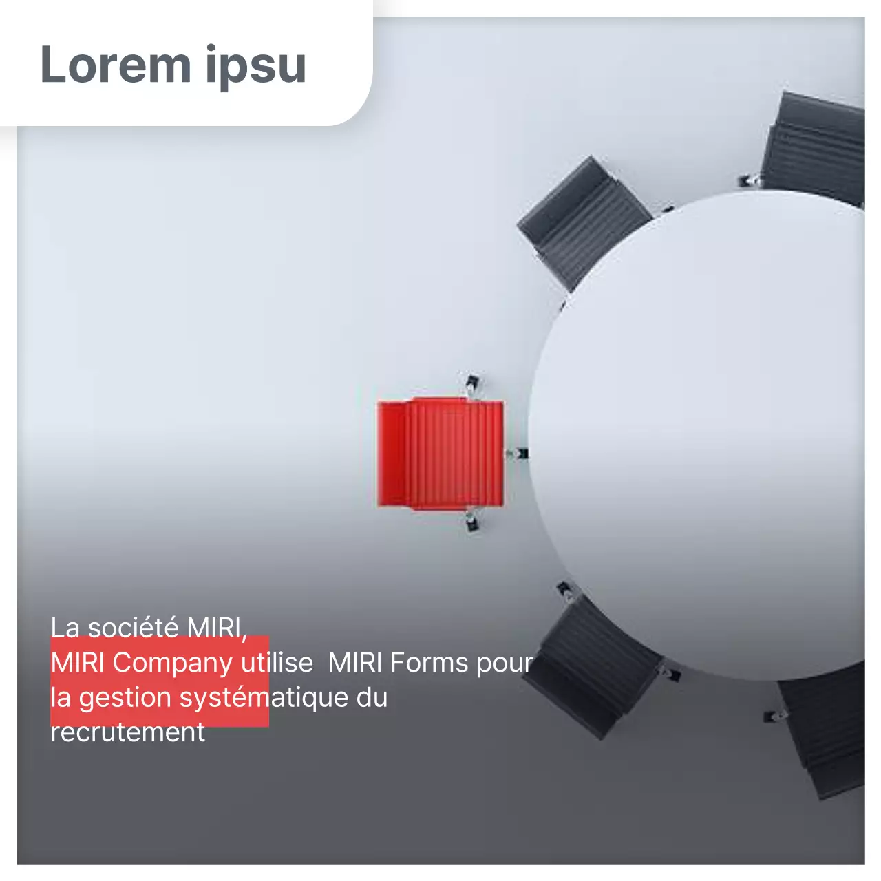 Un simple abécédaire du contenu des études de cas en rouge et gris