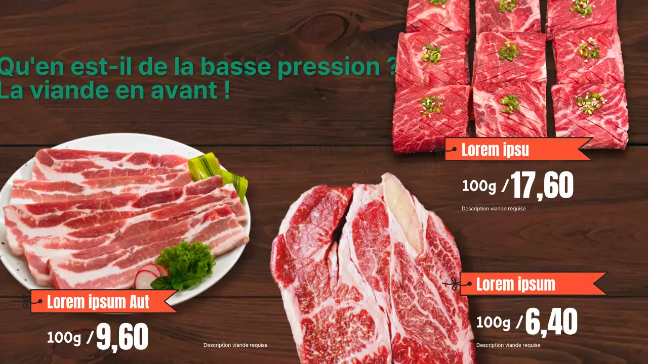 A propos du prospectus d'épicerie pop-art orange et vert