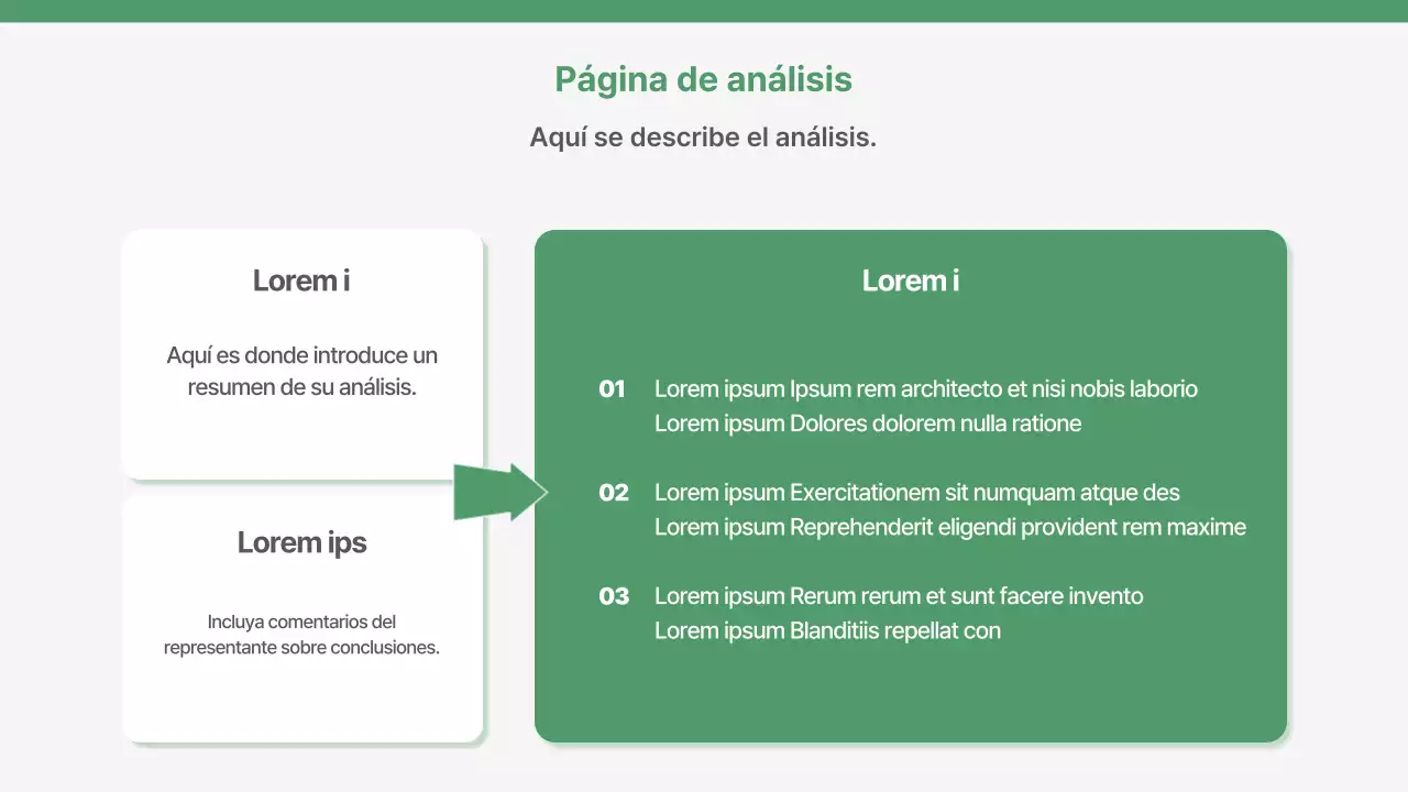 Un plan de empresa sencillo y un informe de evaluación en verde