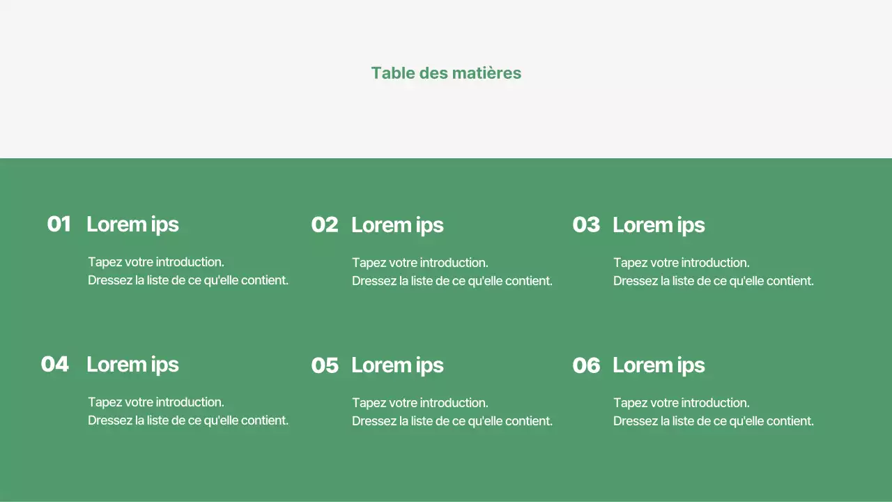 Un plan d'affaires simple et un rapport d'évaluation en vert