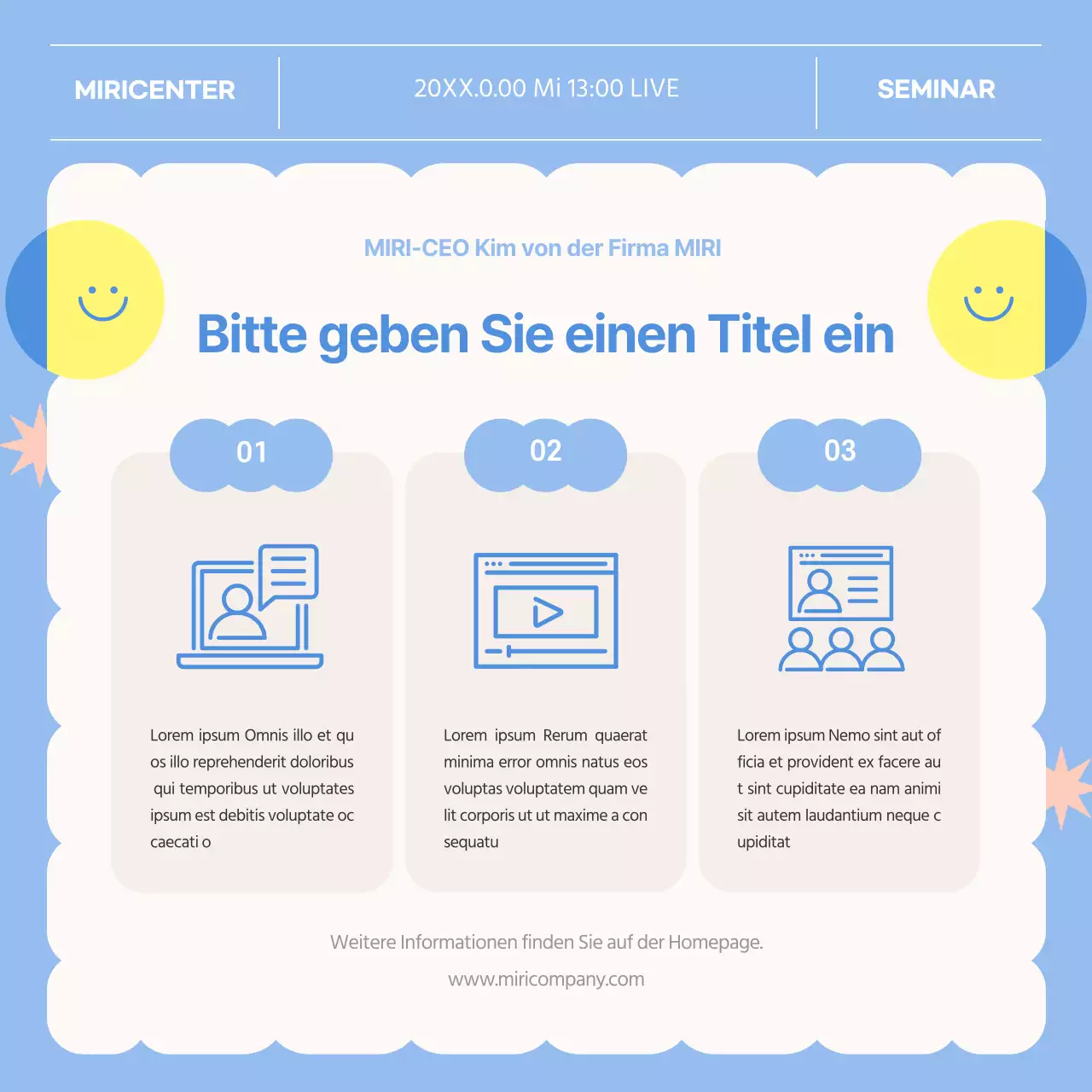 Förderung der blau-gelben Spezialvorlesungen für die derzeitigen Senioren