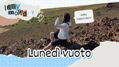 Simpatica copertina vlog in azzurro per la vita di tutti i giorni