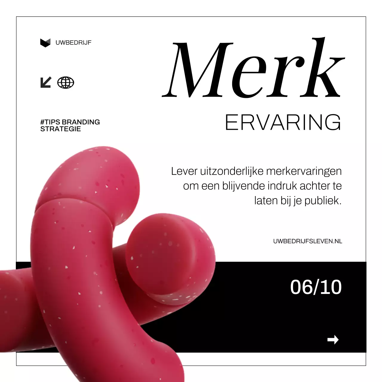 Wit Zwart Modern Vet Merkopbouw Strategie Tips Instagram Carrousel