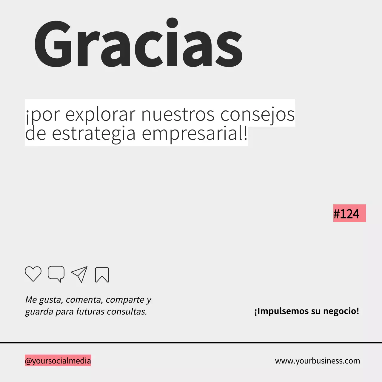 Gris Retro Negrita Estrategia Empresarial Consejos Instagram Carrusel Post