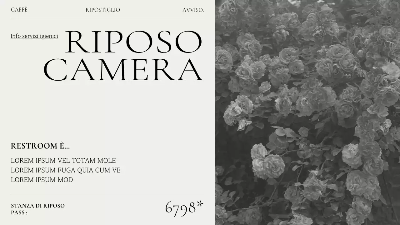 Annuncio di una collezione di caffè moderni in beige