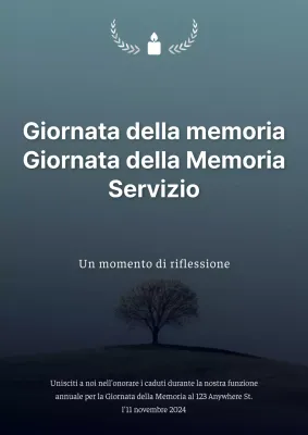 Volantino semplice a scarabocchio