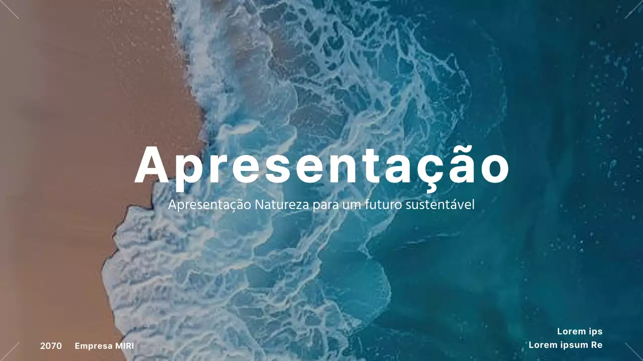 Um relatório moderno naturalista verde em azul