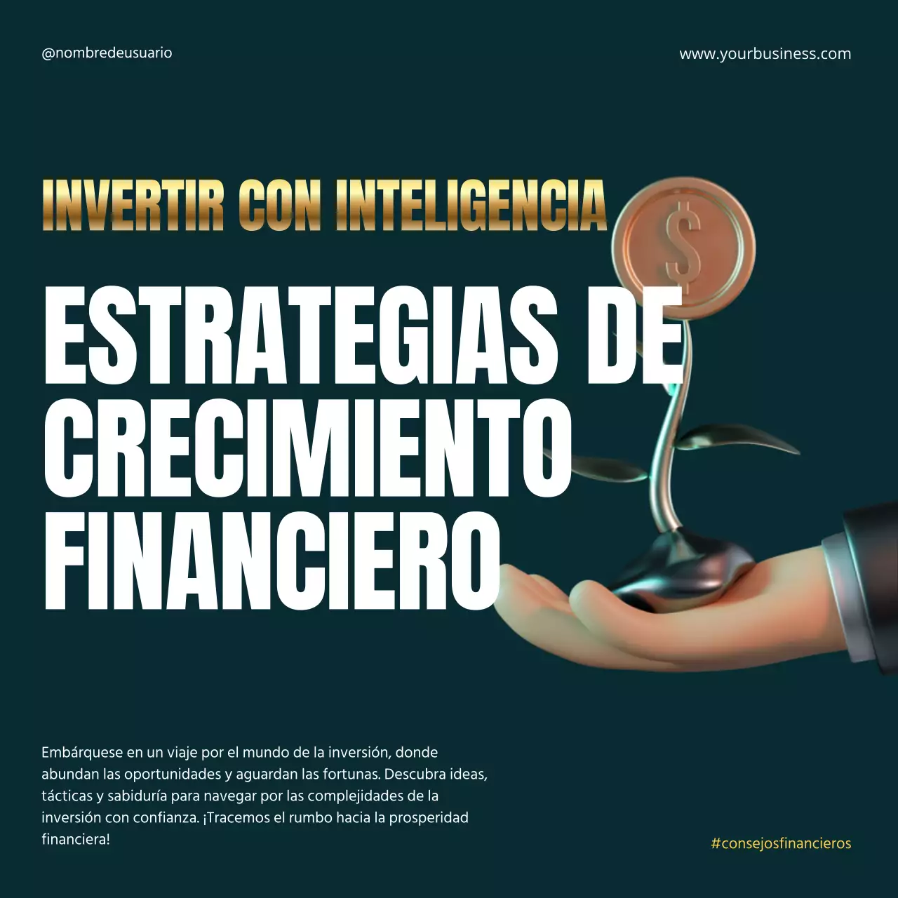 Negro Oro Elegante Metálico Negrita Inversión Estrategia Financiera Instagram Carrusel Post