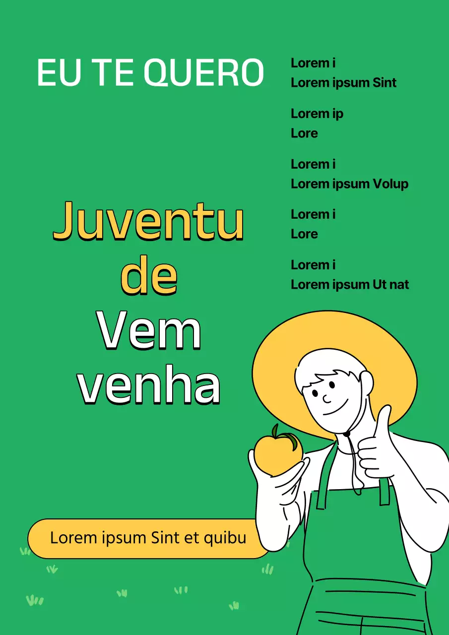 Um guia simples verde e amarelo para apoiar os jovens
