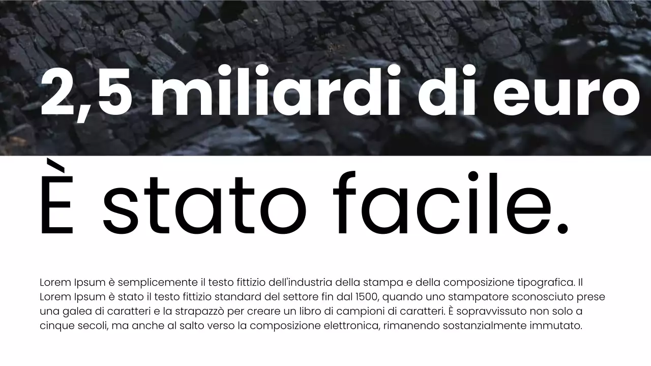 Proposta di layout aziendale moderno in bianco e nero