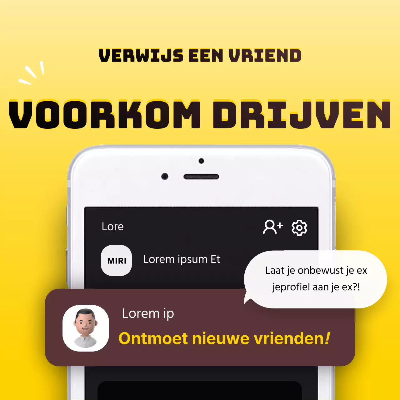 Promoot een eenvoudige gsm-dealer in het geel