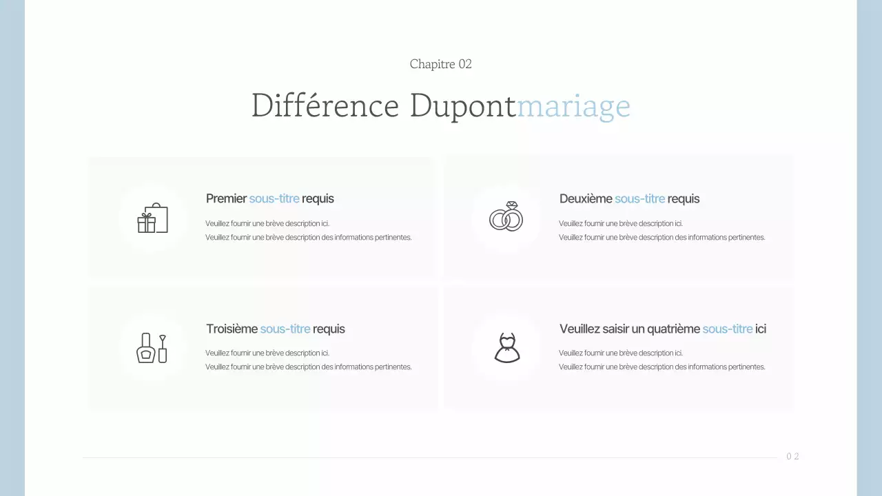 Un simple guide de marketing pour le mariage en bleu clair