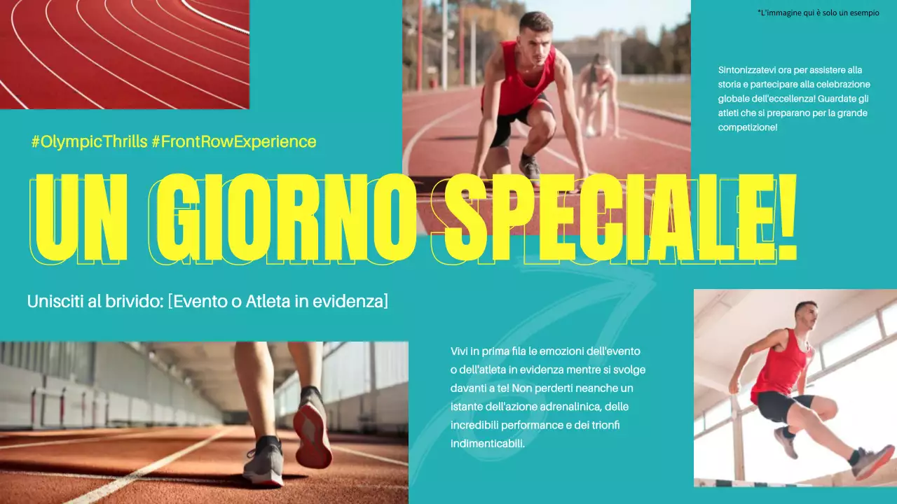 Vlog semplice verde e giallo da Sport Event Video