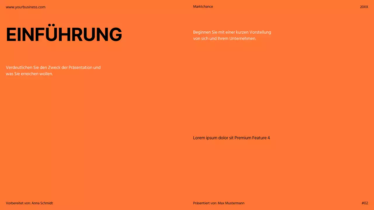Orange Modern Minimal Bold Pitch Deck Proposal