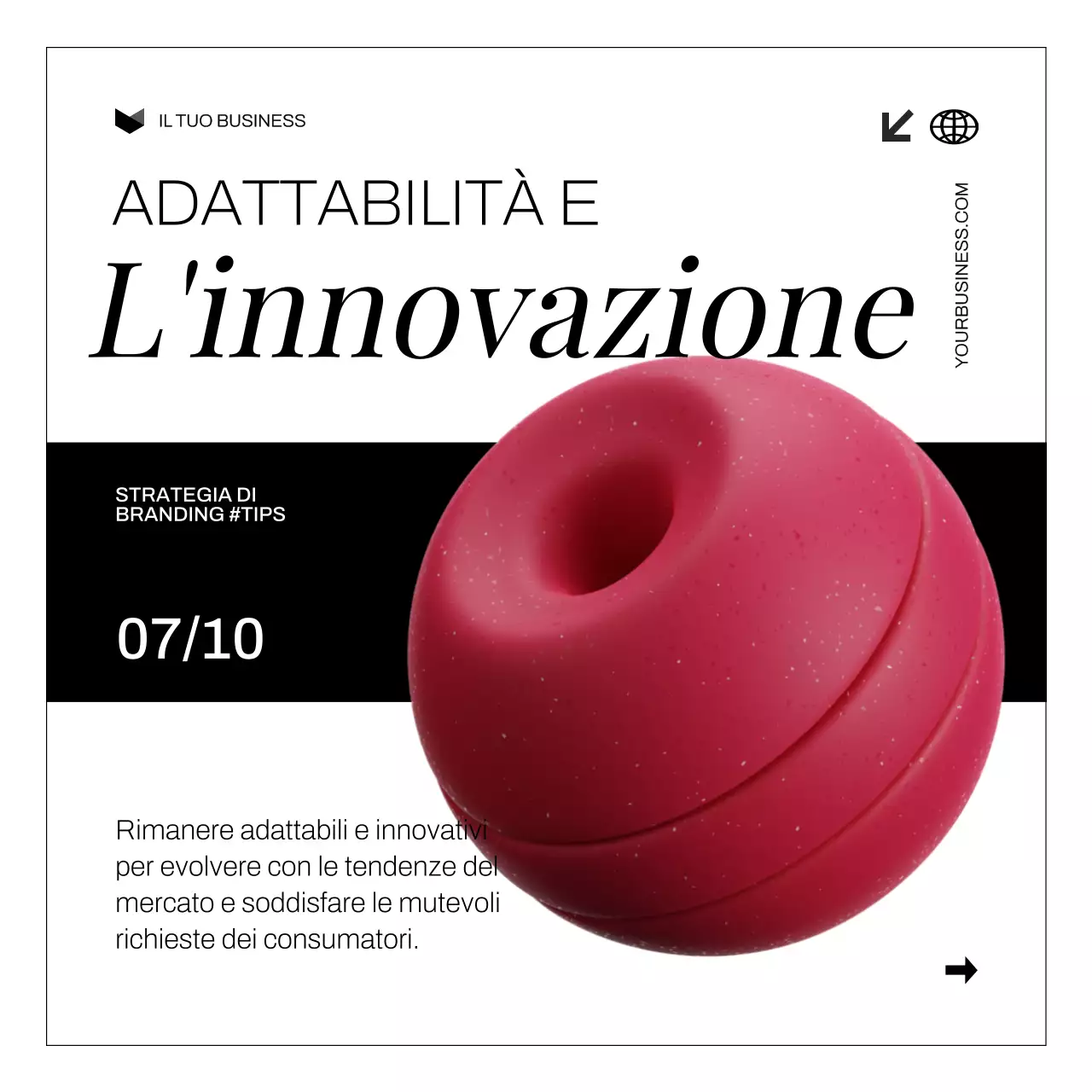 Bianco Nero Moderno Audace Strategia di costruzione del marchio Suggerimenti Carosello di Instagram