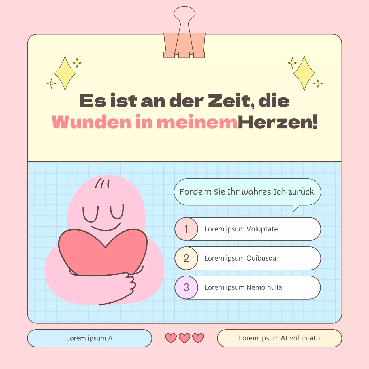 Ein Leitfaden für erwachsene Bindungsstile in Rosa und Hellblau